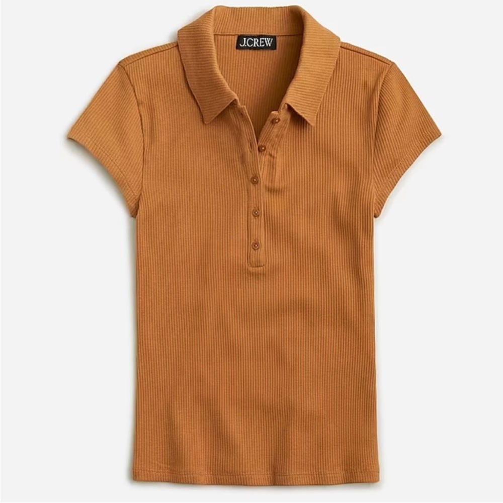 Jcrew Women’s short sleeve fitted ribbed polo